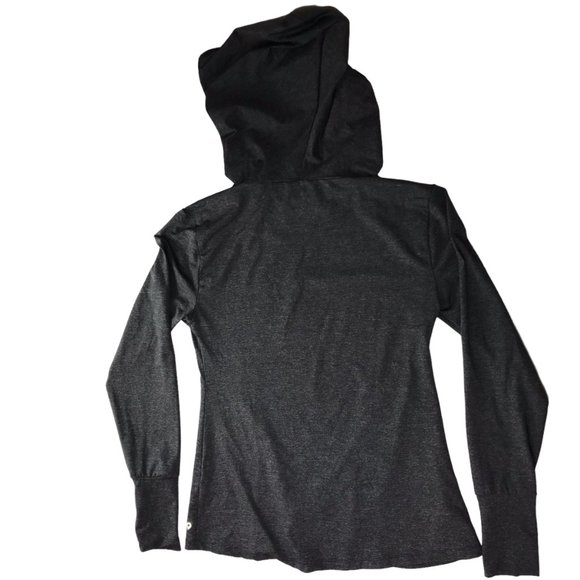 SPLITS FIFTY-NINE 59 Hoodie Hooded Sweatshirt Pullover Stretch Women's S Gray LS - Picture 9 of 16